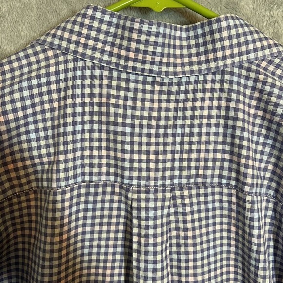 Peter Millar Blue Plaid Button Down Shirt Men's Size Large Long Sleeve - Picture 6 of 9